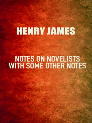 cover image of Notes on Novelists